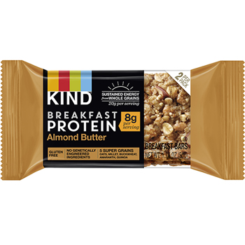 KIND Breakfast Protein Bars, Almond Butter, 50 g, 8/PK