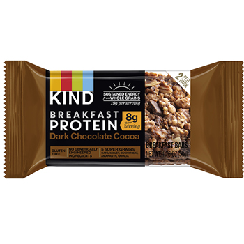 KIND Breakfast Protein Bars, Dark Chocolate Cocoa, 50 g, 8/PK