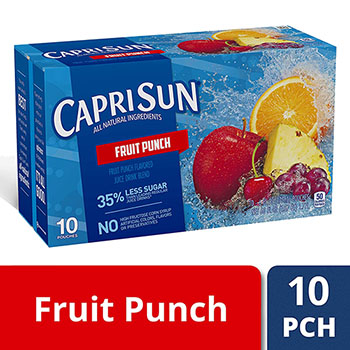 Capri Sun&#174; Fruit Punch, 6 oz., 10/BX