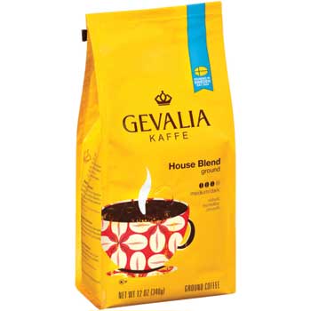 Gevalia Ground Coffee, House Blend, Medium-Dark, 12 oz. Bag