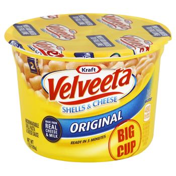 Velveeta Shells And Cheese Original Cups, 5 oz, 10/Case
