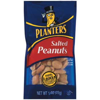 Planters Assorted Salted Peanuts, 1 oz. Pouch, 144/CT