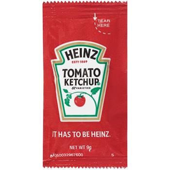 Heinz Ketchup Single Serve Packets, 9g, 500/Case