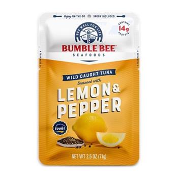 Bumble Bee Lemmon and Pepper Tuna Pouch, 2.5 oz, 12/Case