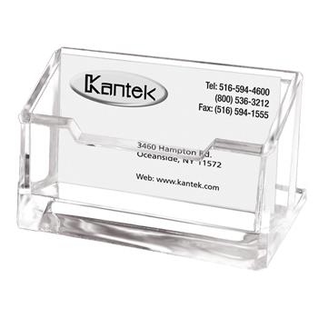 Kantek Acrylic Business Card Holder, Capacity 80 Cards, Clear
