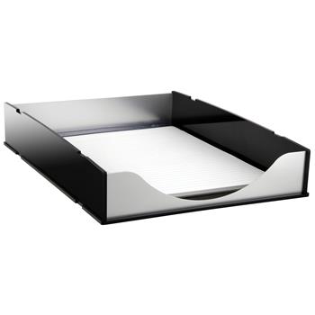 Kantek Front-loading Letter Tray, Desktop, Aluminum, Acrylic, Aluminum