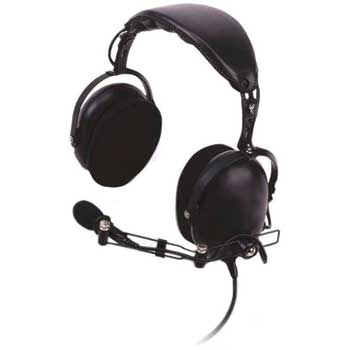 Kenwood Heavy-Duty Noise Reduction Over-the-Headset w/Noise Cancelling Boom Mic &amp; In-Line PTT