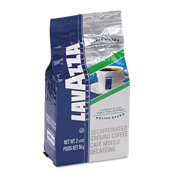 Lavazza Pre-Measured Coffee Pack, Gran Filtro Decaf, 2.25 oz. Bag, 30/CT