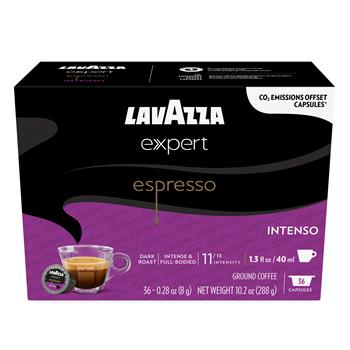 Lavazza Expert Capsules, Intenso Espresso, 0.31 oz, 36 Capsules/Box