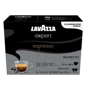 Lavazza Expert Capsules, Ristretto Espresso, 0.31 oz, 36 Capsules/Box