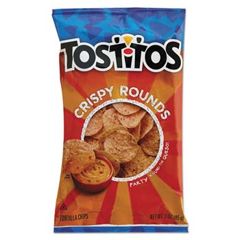 Tostitos Tortilla Chips Crispy Rounds, 3 oz Bag, 28/Case
