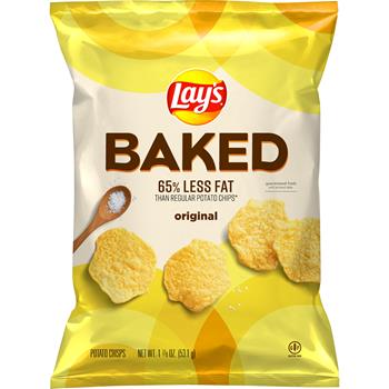Lay&#39;s Baked Potato Chips, Original, 1.875, 24/Case