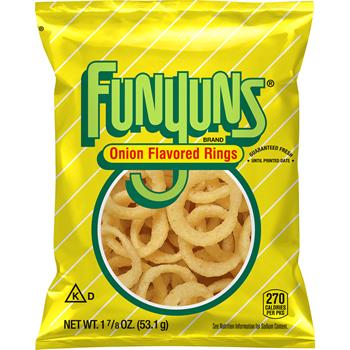 Funyuns Onion Flavored Rings, 1.875 oz, 24/Case