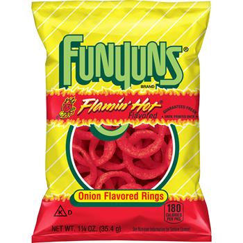 Funyuns FLAMIN&#39; HOT, 1.25 oz, 64/Case