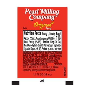 Pearl Milling Company Syrup, 1.1oz, 100/CS