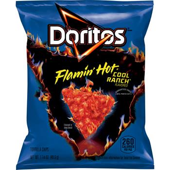 Doritos Flamin Hot Cool Ranch Tortilla Chips, 1.75oz., 64/CS