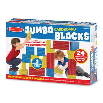Melissa &amp; Doug Jumbo Cardboard Blocks, 24/ST