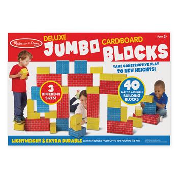 Melissa &amp; Doug Jumbo Cardboard Blocks, 40/ST