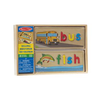 Melissa &amp; Doug See and Spell Learning Toy, 14&quot; x 3&quot;