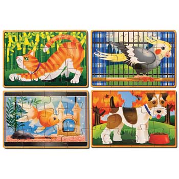 Melissa &amp; Doug Puzzles in a Box, Pets, 8&quot; x 6&quot;