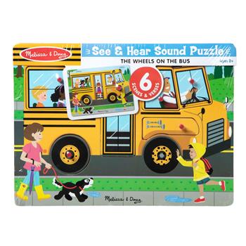 Melissa &amp; Doug Sound Puzzles, Wheels on the Bus