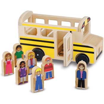 Melissa &amp; Doug&#174; Wooden Vehicles, School Bus