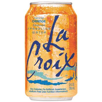 LaCroix Sparkling Water, Orange Flavor, 12 oz. Can, 24/CT