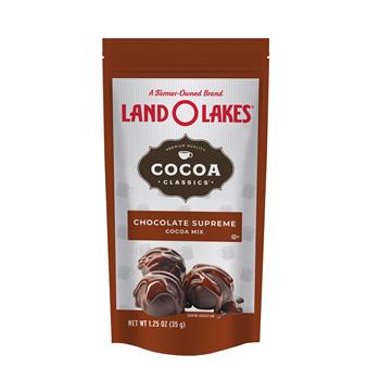 Land O&#39; Lakes Chocolate Supreme Cocoa Mix, 1.25 oz Packet, 12 Packets/Box, 6 Boxes/Case