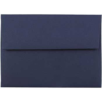 JAM Paper 4Bar A1 Premium Invitation Envelopes, 3 5/8&quot; x 5 1/8&quot;, Navy Blue, 50/BX