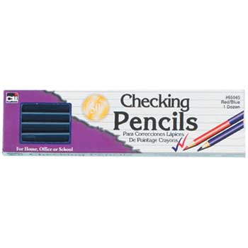 Charles Leonard, Inc. Combination Red and Blue Checking Pencils