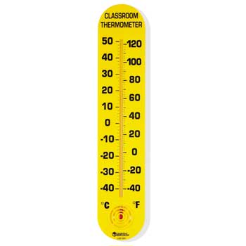 Learning Resources&#174; Classroom Thermometer, 15H x 3W, Fahrenheit/Celsius