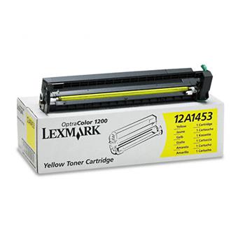 Lexmark 12A1453 Toner, 6500 Page-Yield, Yellow