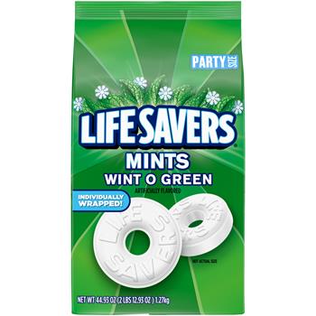 LifeSavers Wint-O-Green Hard Candy Party Size, 44.93 oz, 6/Case