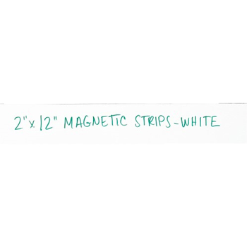 W.B. Mason Co. Warehouse Labels, Magnetic Strips, 2&quot; x 12&quot;, White, 25/CS