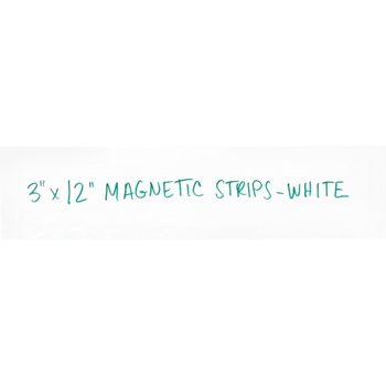 W.B. Mason Co. Warehouse Labels, Magnetic Strips, 3&quot; x 12&quot;, White, 25/CS