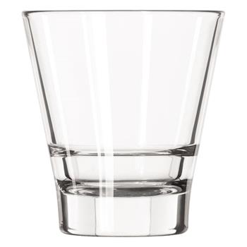 Libbey Endeavor Rocks Glasses, 9 oz, Glass, Clear, 12/CT