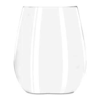 Libbey Stemless Wine Glasses, 11 3/4 oz, Clear, White Wine Glasses, 12/Carton
