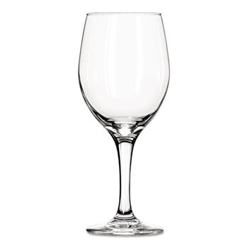 Libbey Perception Glass Stemware, White Wine, 20 oz, Clear, 12/Carton