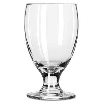 Libbey Embassy Footed Drink Glasses, Banquet Goblet, 10.5oz, 5 1/4&quot; Tall, 24/CT