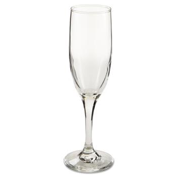 Libbey Embassy Flutes/Coupes &amp; Wine Glasses, Flute, 6oz, 8 1/8&quot; Tall, 12/Carton