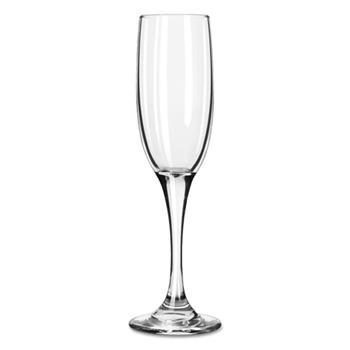 Libbey Embassy Flutes/Coupes &amp; Wine Glasses, Tall Flute, 6 oz., 8 3/4&quot; Tall, 12/CT