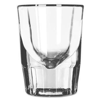 Libbey Whiskey Service Drinking Glasses, Fluted Shot Glass, 1-1/2oz, 2-7/8&quot;H, 48/CT