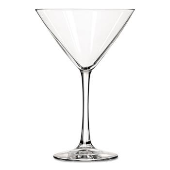 Libbey Vina Fine Cocktail Glasses, Martini, 10 oz, 7 1/4&quot;Tall, 12/Carton