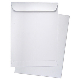 Lindenmeyr Catalog Envelopes, 7 1/2&quot; x 10 1/2&quot;, 24 lb.,White Wove, 500/CT