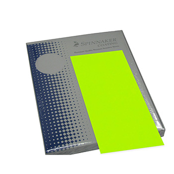 Lindenmeyr Uncoated Spinnaker Labels Strip-Tac, 60 lb, 8.5&quot; x 11&quot;, Fluorescent Green, 1000 Sheets/Carton