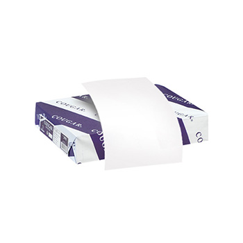 Cougar Digital Smooth Cover Stock, 65 lb, 8.5&quot; x 11&quot;, White, 250 Sheets/Pack