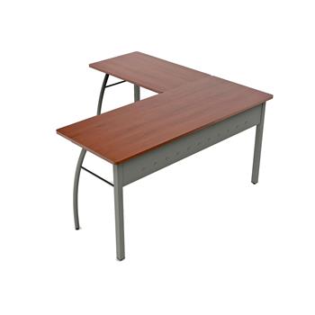 Linea Italia Trento L-Shaped Desk, Corner Desk, 60”W x 60”D, Cherry