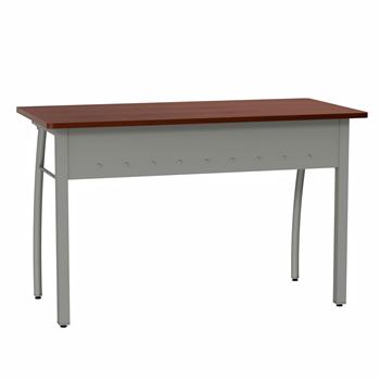 Linea Italia Trento Office Desk, Computer Table, 47”W x 24”D, Cherry Top
