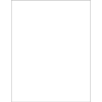 W.B. Mason Co. Weather-Resistant Laser Labels, 8-1/2 in x 11 in, White, 1/Sheet, 100 Sheets/Case