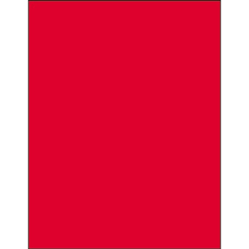 W.B. Mason Co. Rectangle Laser Labels, 8-1/2 in x 11 in, Fluorescent Red, 1/Sheet, 100 Sheets/Case